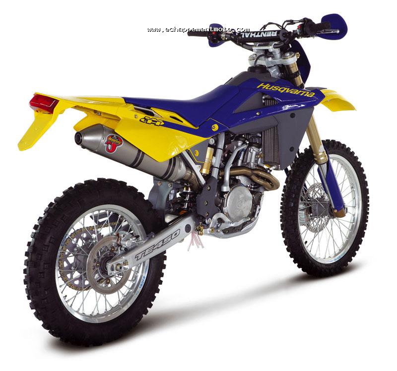 ECHAPPEMENT MOTO AKRAPOVIC SLIP-ON EXHAUST SYSTEM HUSQVARNA TE 450 (2006) 2